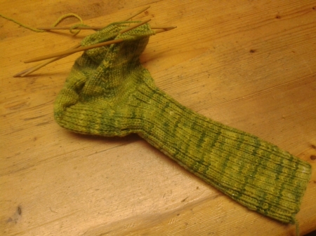 sock progress
